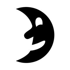 First Quarter Moon with Face