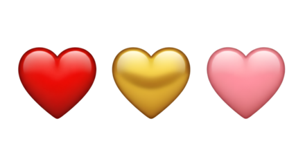 red and yellow hearts