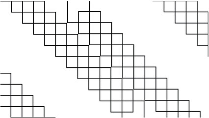 Fototapeta premium Vector cubic background with seamless geometric pattern. Abstract minimal blank cube