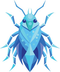 vector illustration of a cartoon bug