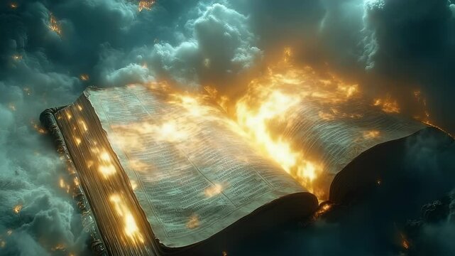 Book revelation prophecy: divine scripture, apocalyptic vision, sacred text, final judgment, heavenly message, spiritual warning, end-time sign, biblical mystery, cosmic battle, eternal truth,