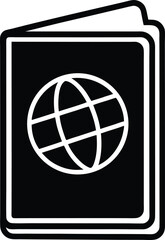 Passport Icon Outline Vector Illustration