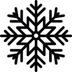 Fototapeta premium Snow Italic Icon Outline Vector Illustration
