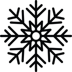 Snow Spacing Icon Outline Vector Illustration