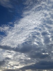 blue sky with clouds