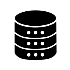 database icon vector on white background