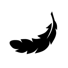light icon.vector chicken feather icon on white background