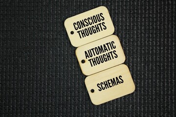 What are the 3 levels of CBT? There are three levels of cognition are Conscious thoughts, Automatic thoughts and Schemas