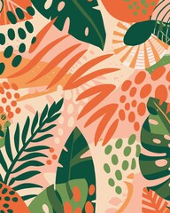 Nature-Inspired Abstract Pattern Artwork