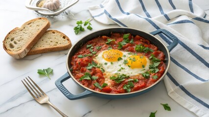 shakshuka with eggs