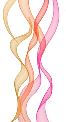 Abstract Colorful Swirling Lines Digital Art,  Vibrant Design Element