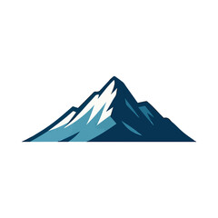 Minimal Mountain Logo Vector &ndash; Abstract Snowy Peak Design

