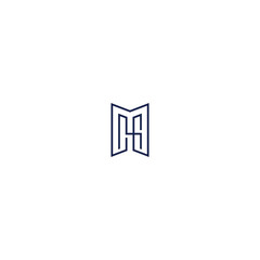 MH or HM Monogram Vector