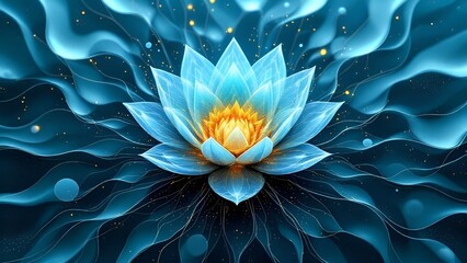 Serene Blue Lotus: A Symbol of Peace and Enlightenment
