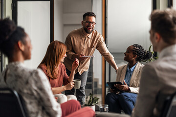 Team Members Engaged in a Collaborative Office Discussion