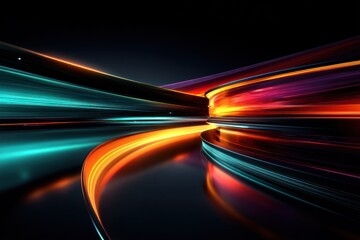 Abstract speed lines in vibrant colors