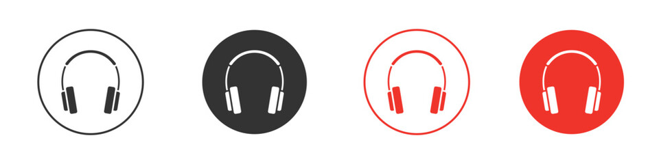 Ear muffs icon Logos. Flat Vector Icon Design Template