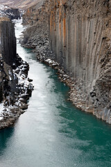 Studlagil Basalt Canyon in Iceland