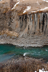Studlagil Basalt Canyon in Iceland