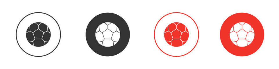 Fototapeta premium Football icon Logos. Flat Vector Icon Design Template