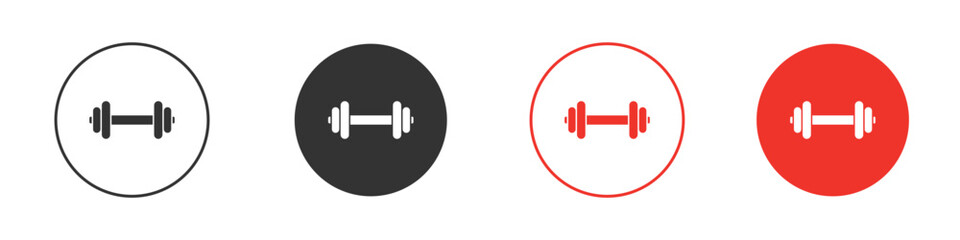 Gym icon Logos. Flat Vector Icon Design Template