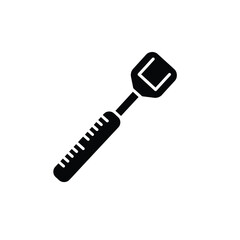 Black Silhouette Vector Net Tool Measuring Device Icon