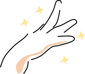 Fototapeta premium エステ(脱毛)のグラフィック素材イラスト