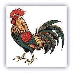 A mature, gray and white turkey hen is centered in a nest of straw. She is brooding over three eggs, with two small, light yellow chicks visible near the eggs. The turkey is positioned in a slightly c