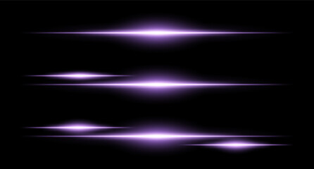 Horizontal glowing beams in layered layout with smooth edges and intensity gradients, ideal for interface design or sci-fi visuals.