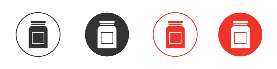 Jar icon Logos. Flat Vector Icon Design Template