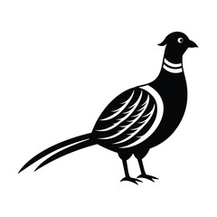Pheasant Icon Outline Vector Illustration