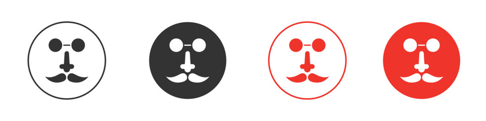 Joke day icon Logos. Flat Vector Icon Design Template