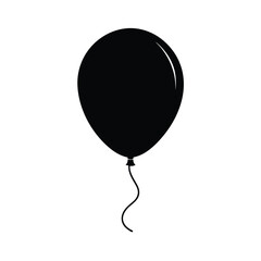 Balloon Oval Shape Outline Vector Illustration