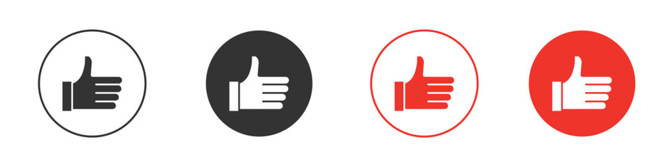 Like icon Logos. Flat Vector Icon Design Template