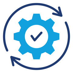 Automation Flat Blue Icon