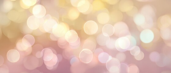 Fototapeta premium The glowing bokeh background with soft, warm colors for festive celebrations and artistic design.