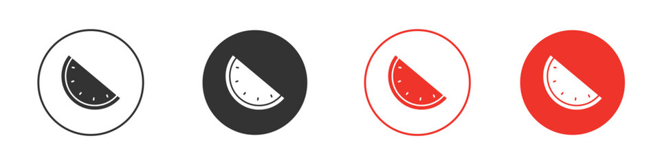 Melon icon Logos. Flat Vector Icon Design Template