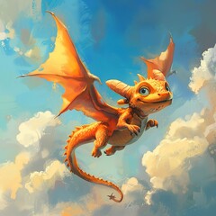 dragon in the sky