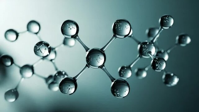 Molecular Model of Transparent Spheres Connected by Rods on Soft Gradient Background for Science Research and Medical Innovation