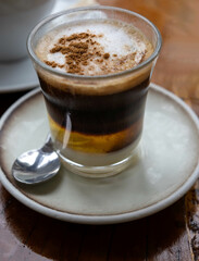 barraquito, topical coffee from the canary islands