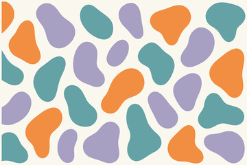 Abstract organic shapes pattern background design