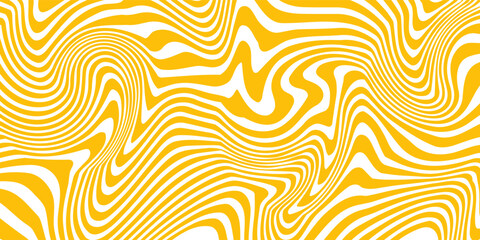 Yelow water wave line pattern background. Vector illustration. Japanese style concept.