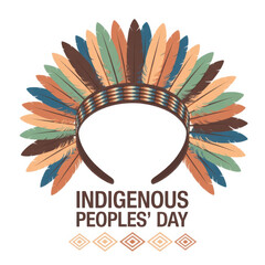 Indigenous People's Day isolated on transparent background, Generative ai.