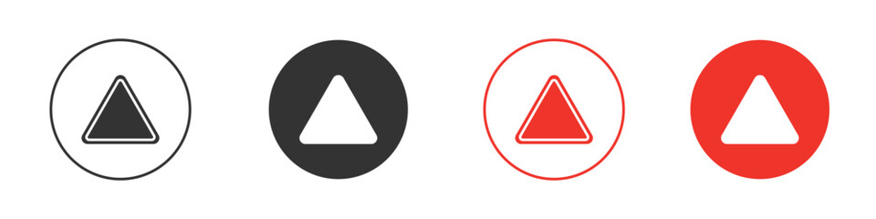 Railroad crossing signs Logos. Flat Vector Icon Design Template