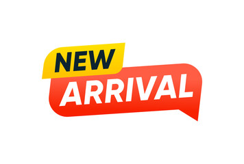 New Arrival Banner Label Sign Vector Design