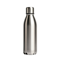 Stainless steel water bottle symbolizing hydration and sustainability