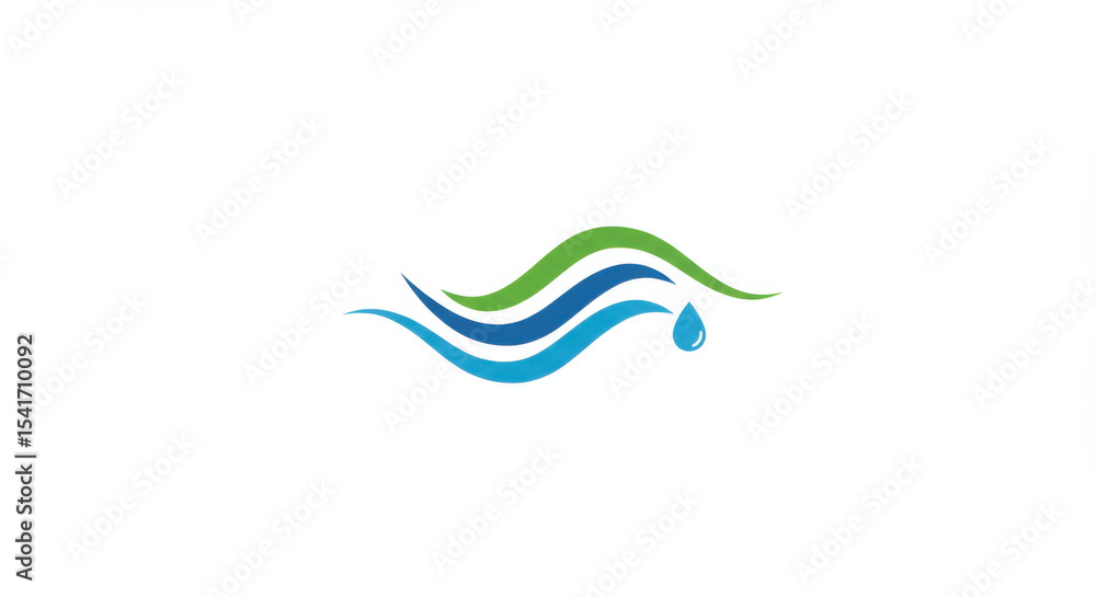Poster abstract background with colorful waves