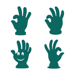 vector hand prints