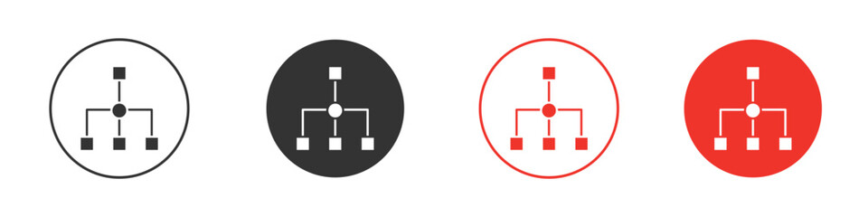 Sitemap icon Logos. Flat Vector Icon Design Template