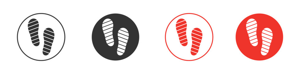 Soles icon Logos. Flat Vector Icon Design Template